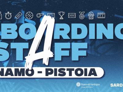 BOARDING STAFF | G7 LBA DINAMO - PISTOIA BOARDING STAFF | G7 LBA DINAMO - PISTOIA