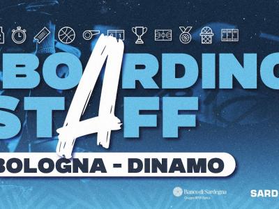 BOARDING STAFF | G8 LBA V. BOLOGNA - DINAMO BDS BOARDING STAFF | G8 LBA V. BOLOGNA - DINAMO BDS