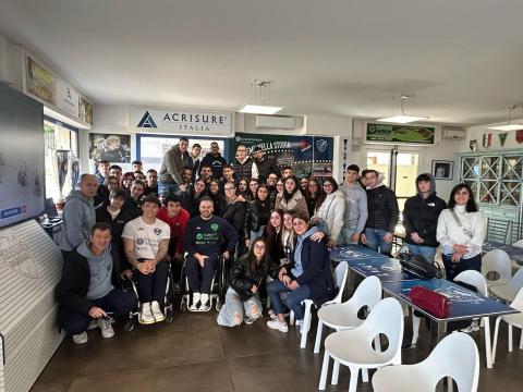 Un momento dell'incontro con gli studenti