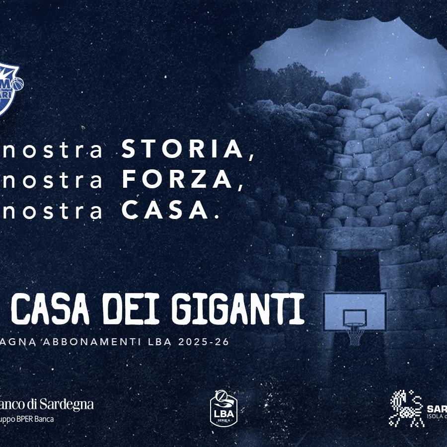 "La Casa dei Giganti": al via la campagna abbonamenti 2025/26!